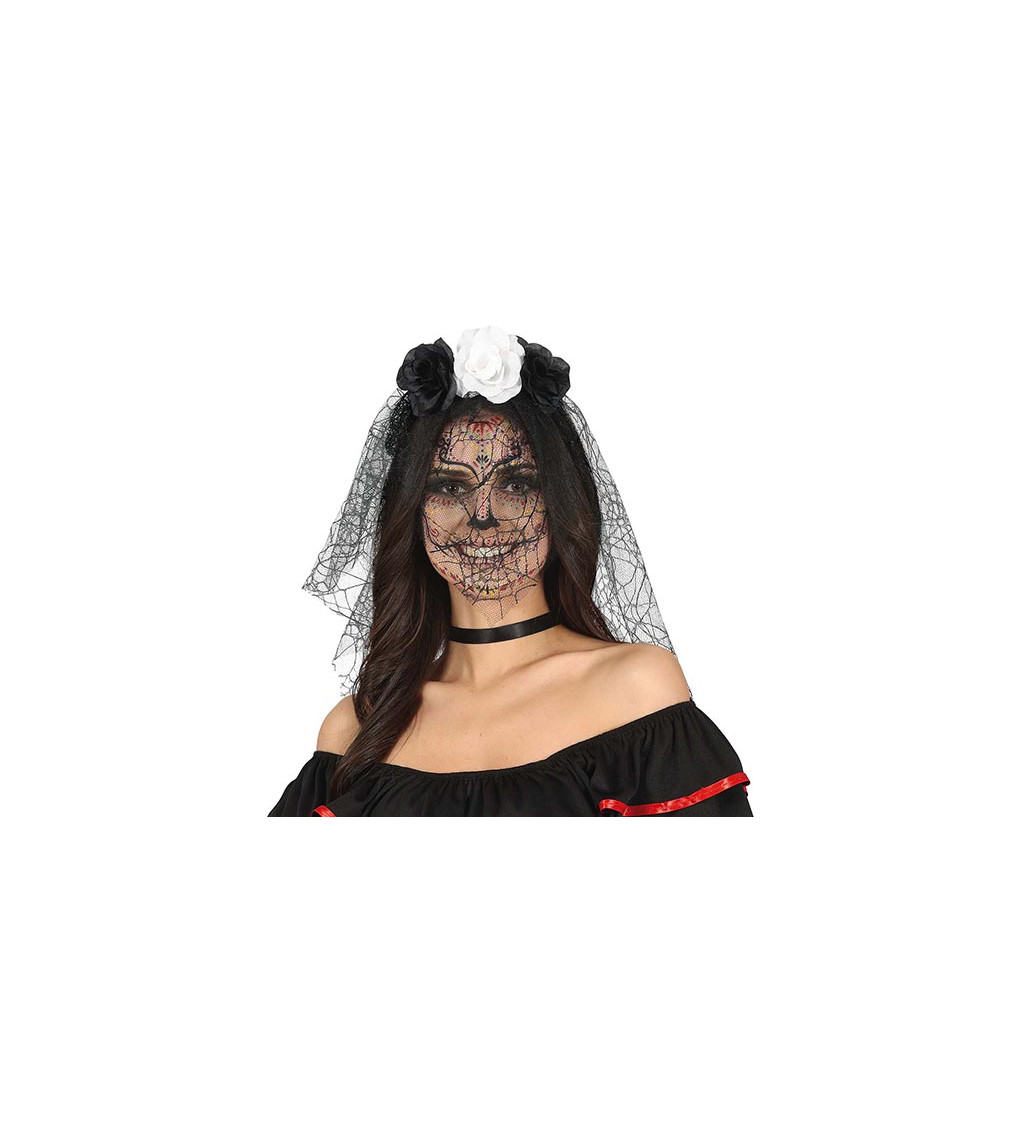 Černobílé květiny