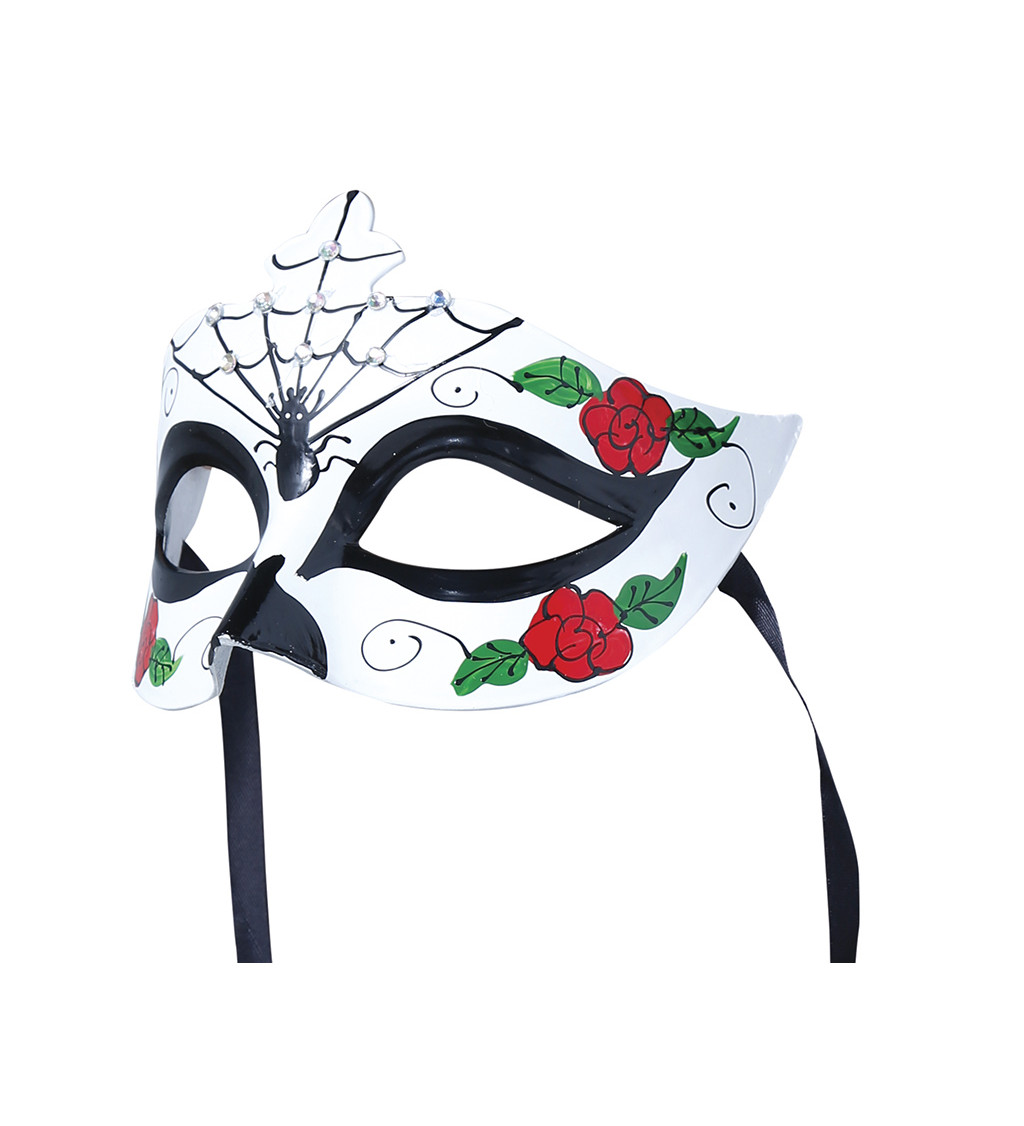 Catrina maska s pavoukem