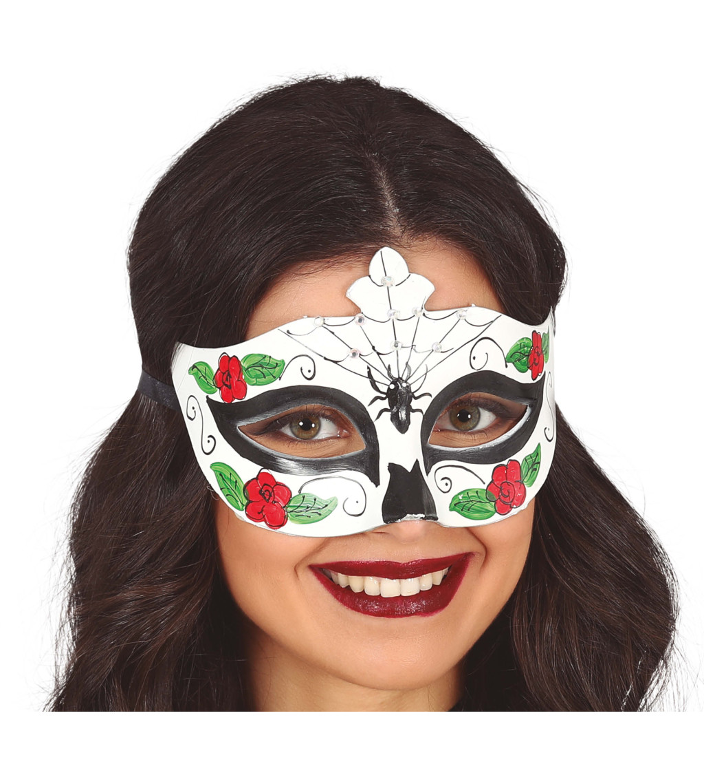 Catrina maska s pavoukem