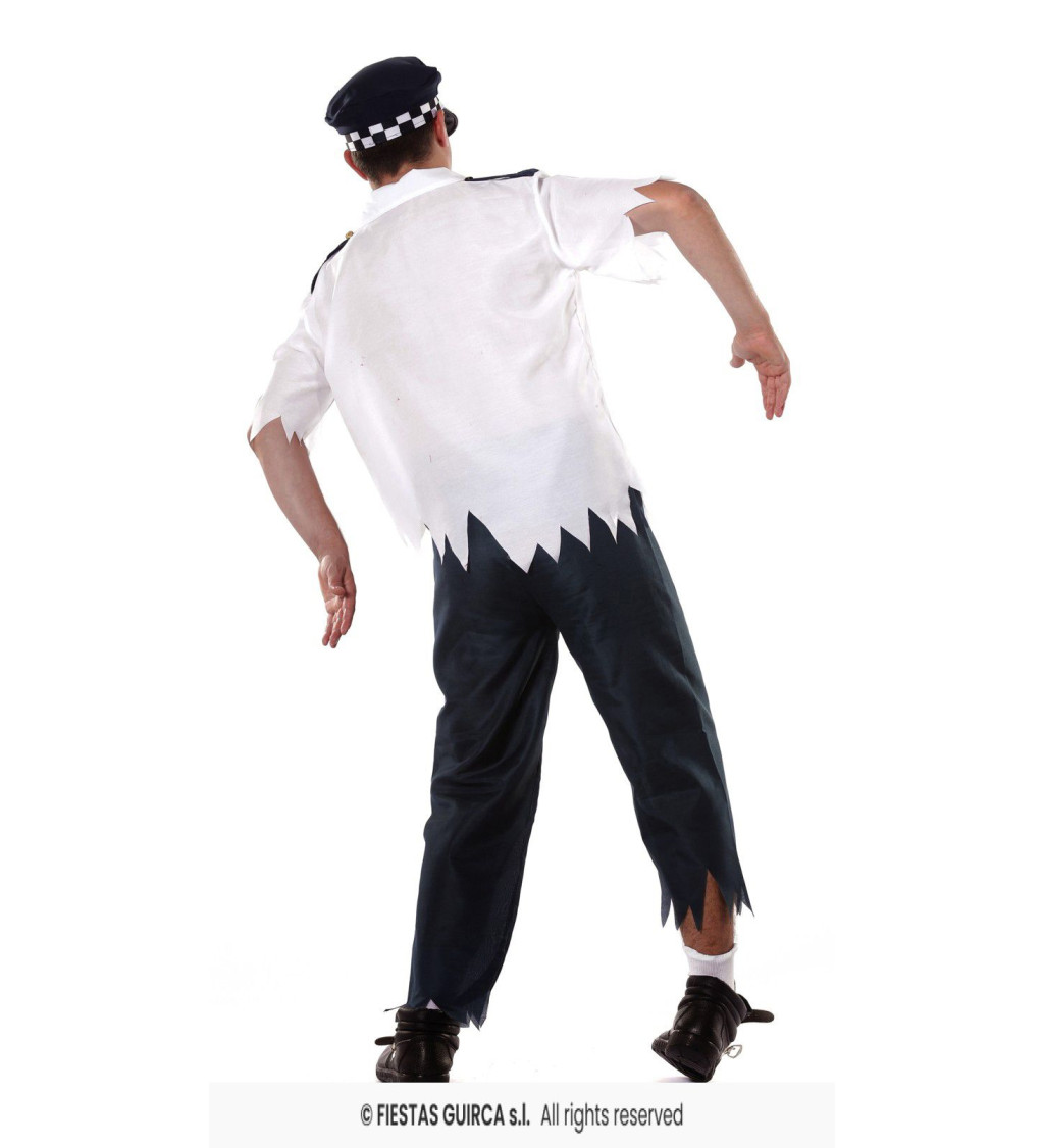 Pánský kostým zombie policajt