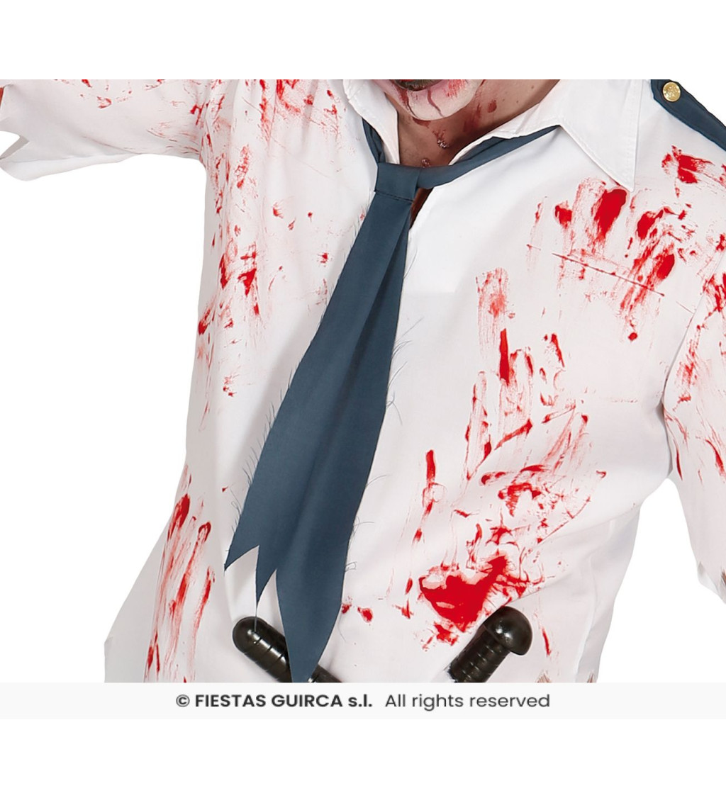 Pánský kostým zombie policajt