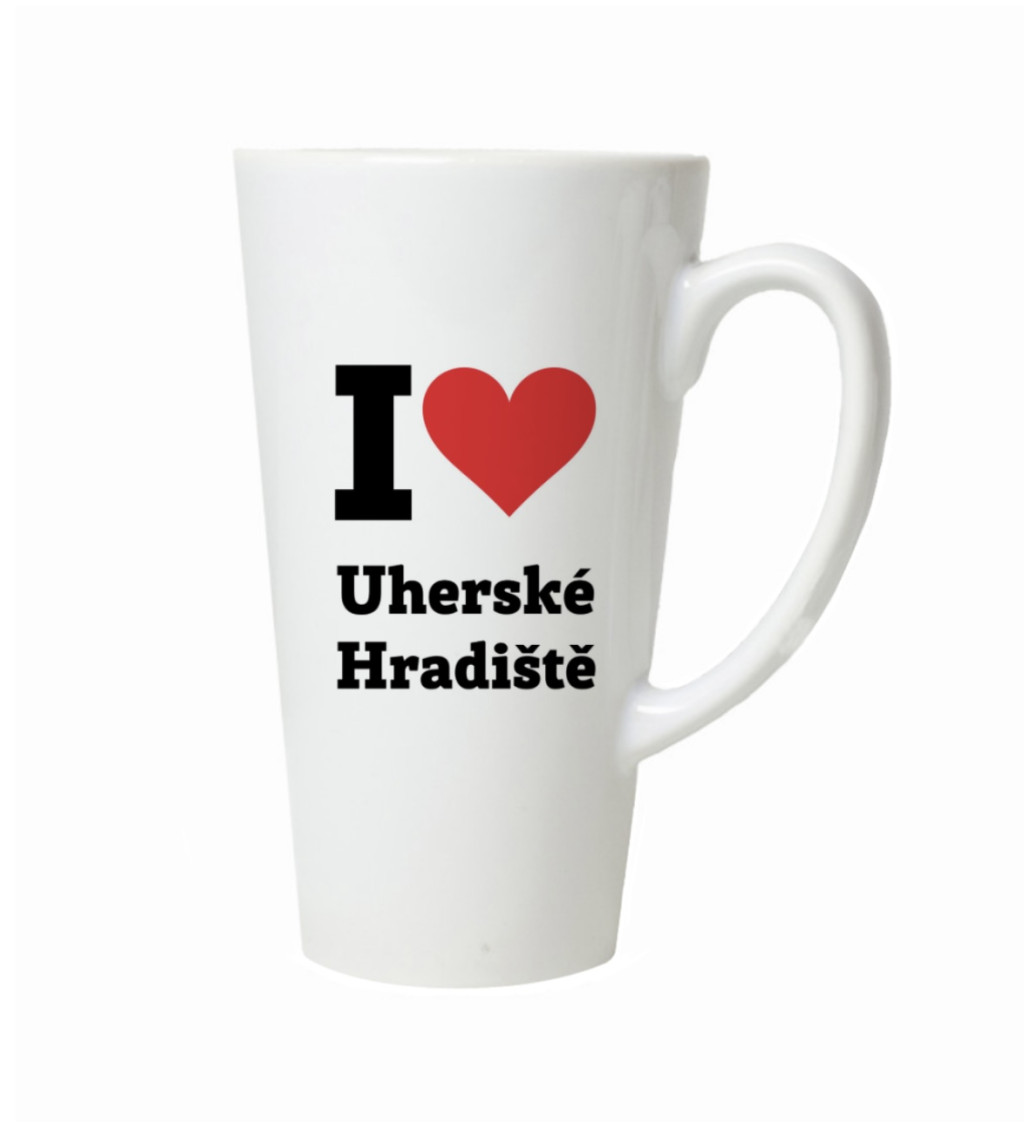 Latte hrnek - I love Uherské Hradiště