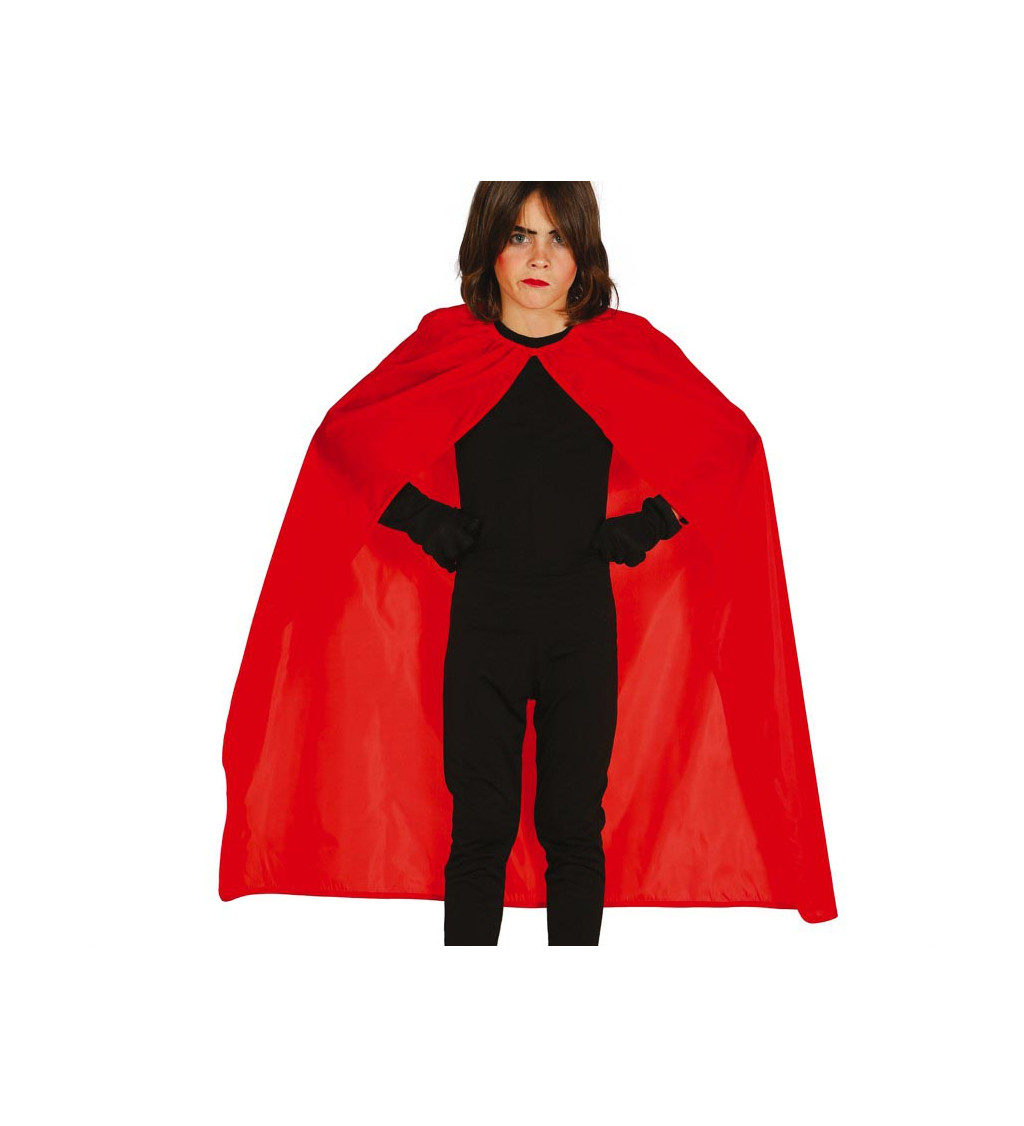 Červený dětský plášť 100 cm