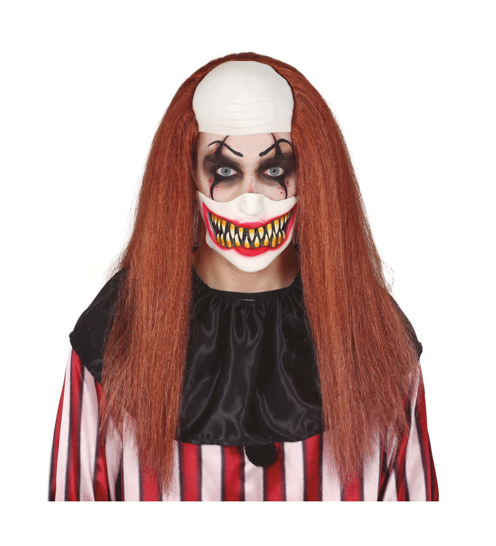 Půlmaska klauna latex