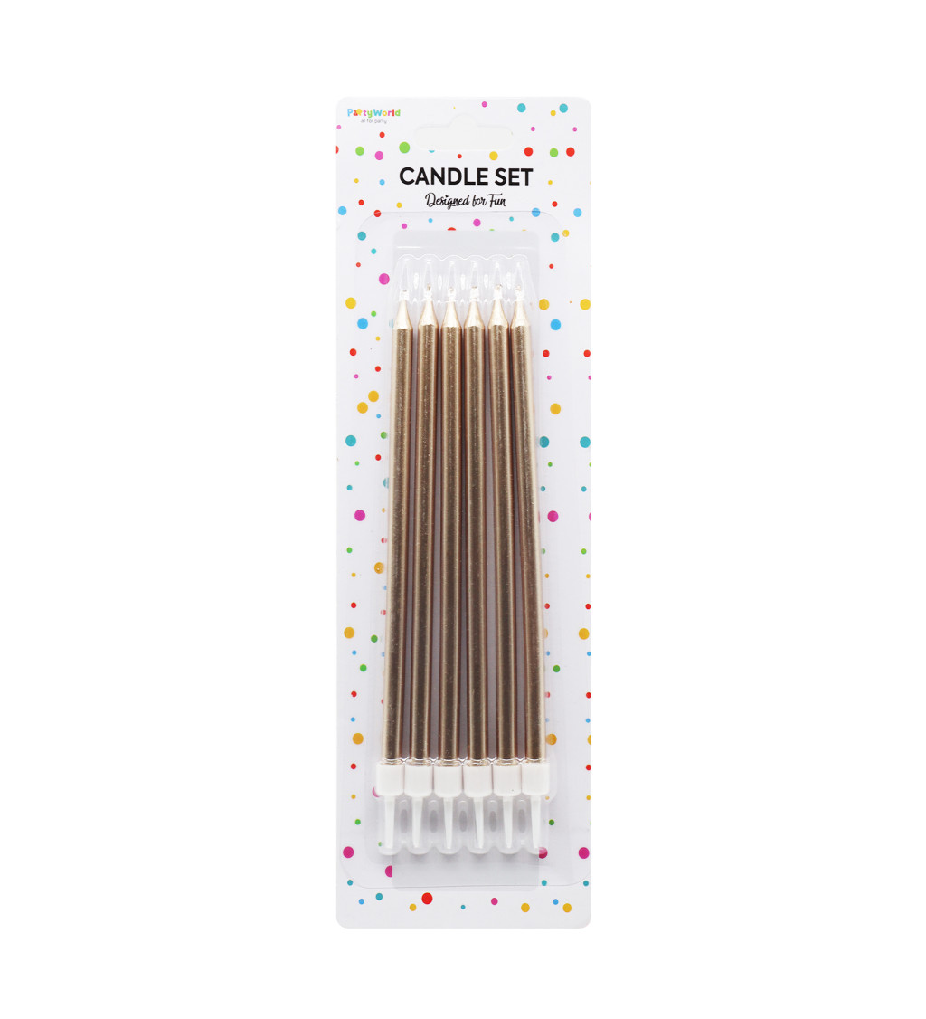 Narozeninové svíčky rosegold