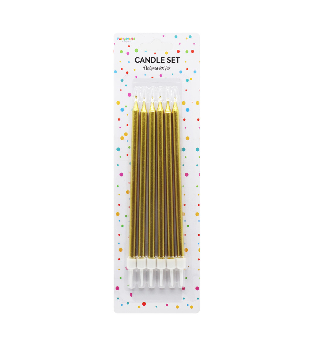 Narozeninové svíčky zlaté