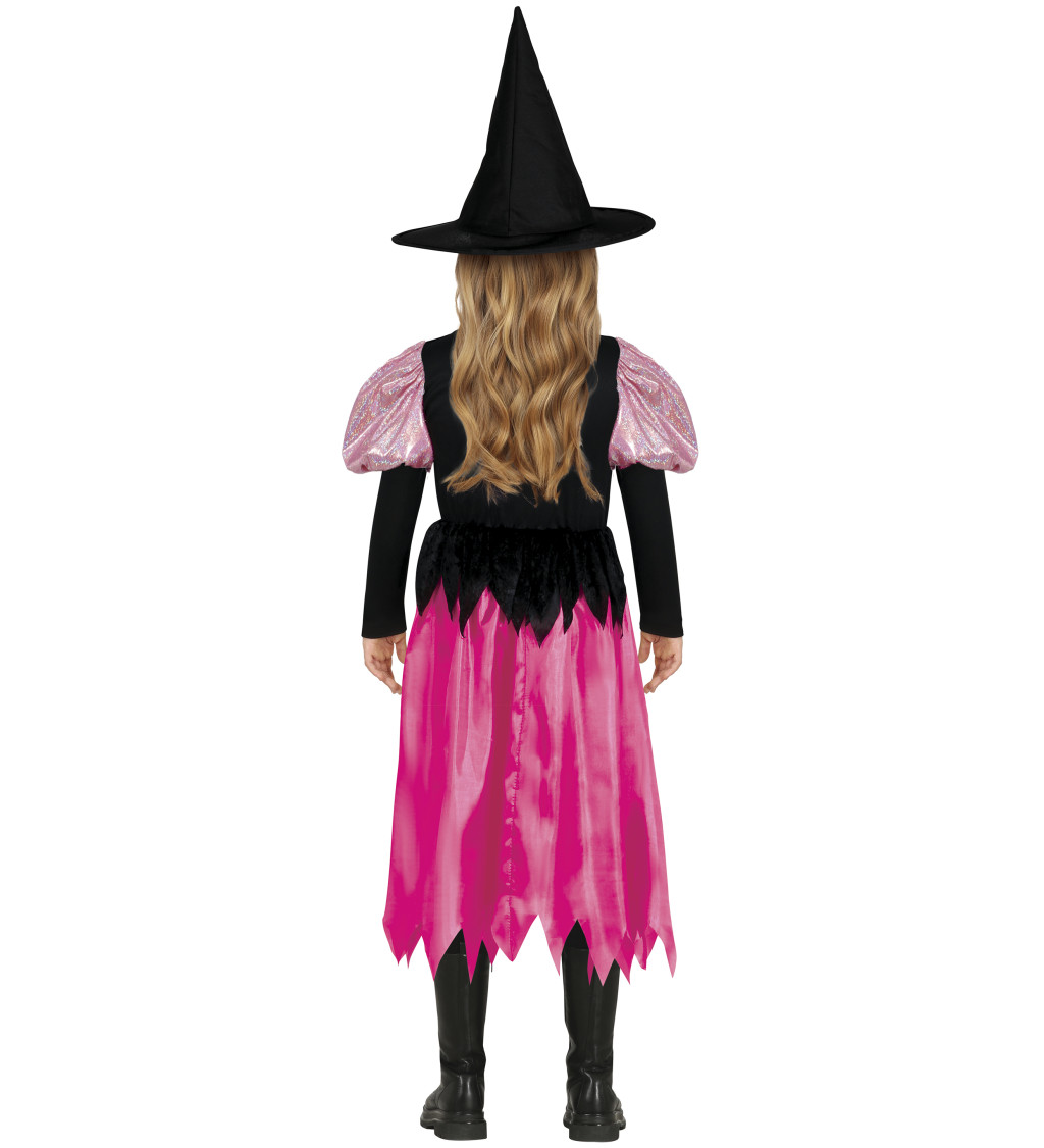 Dětský kostým třpytivá čarodějnice 3–4 roky