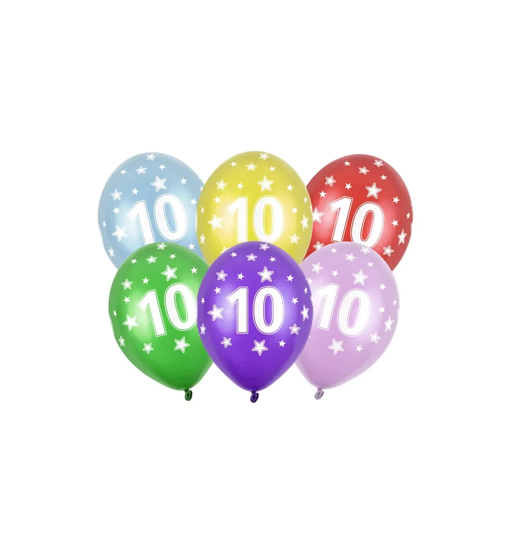 Barevný balónek 10 - 6 ks