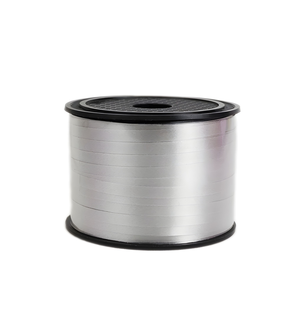 Stuha na balónky stříbrná