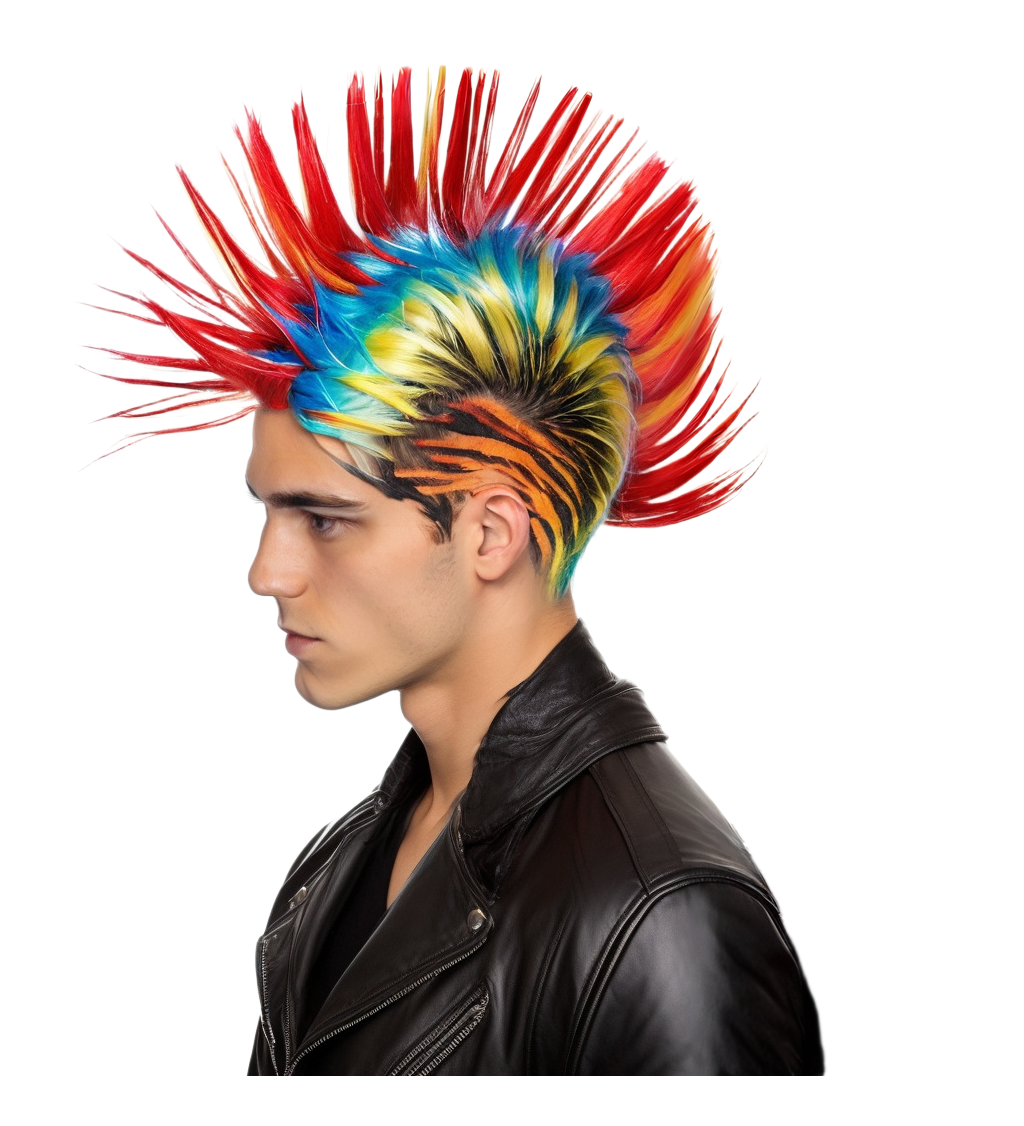 Pánská paruka punk
