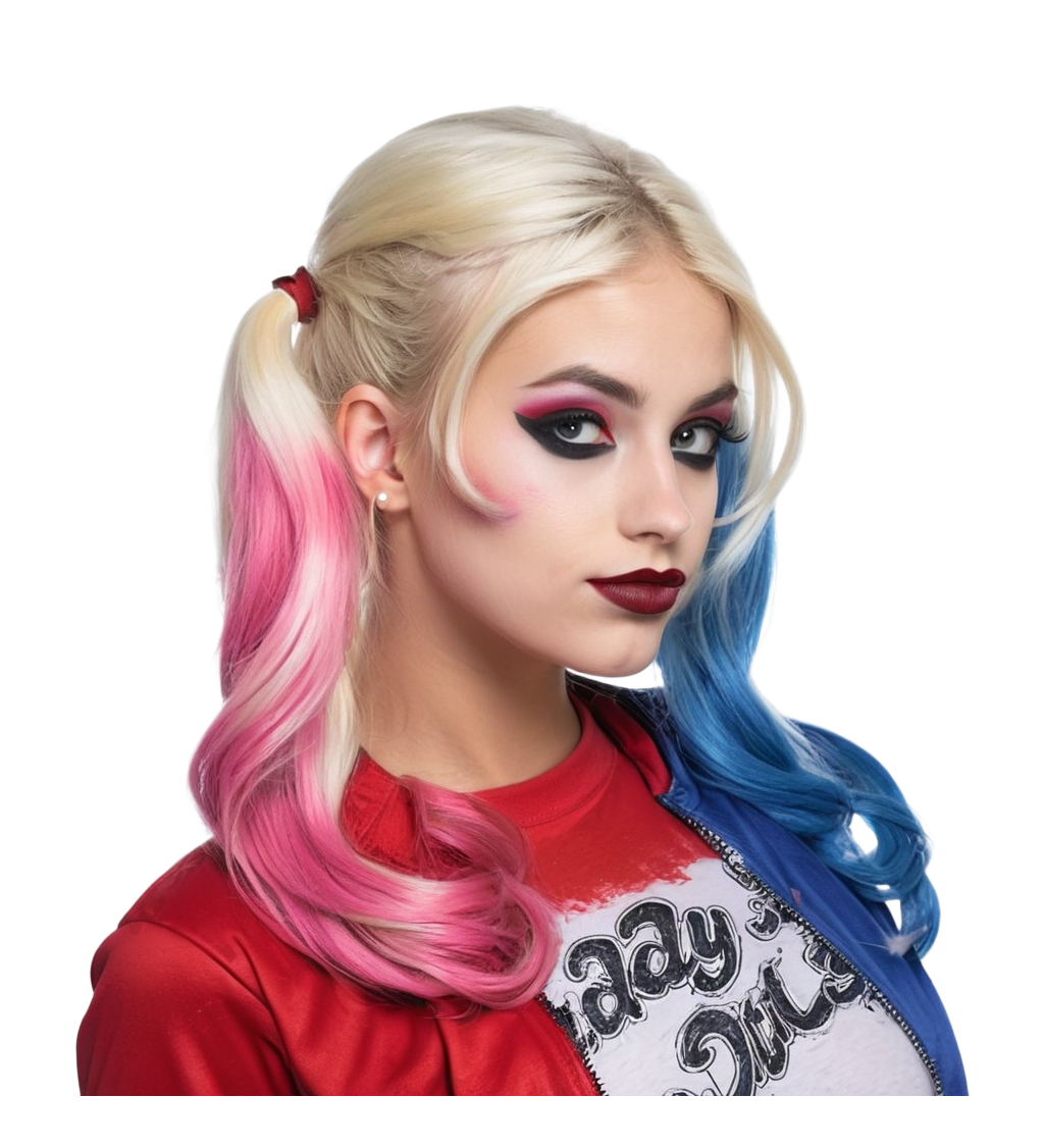 Dámská paruka šílená klaunice