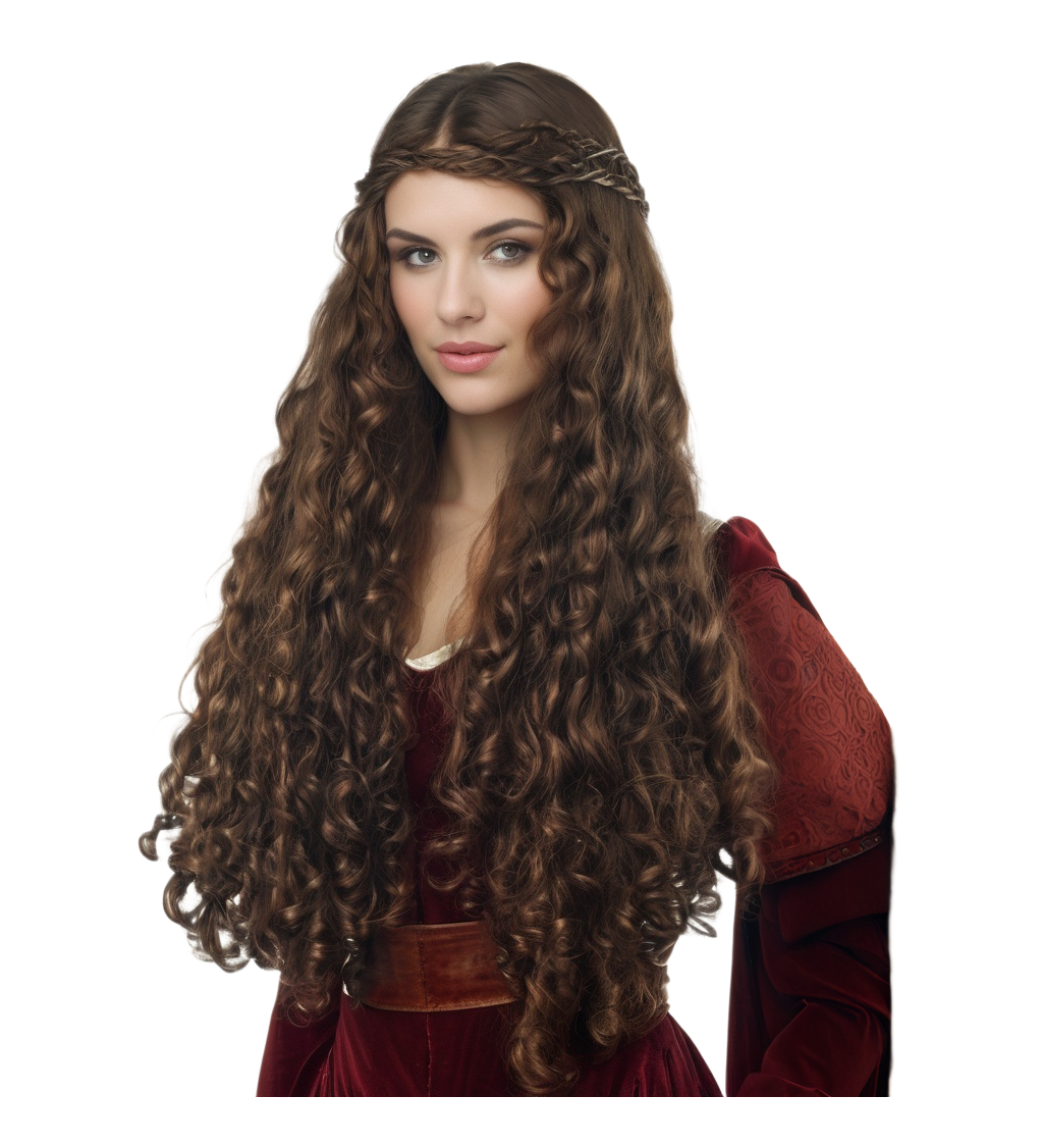 Dámská paruka středověká princezna