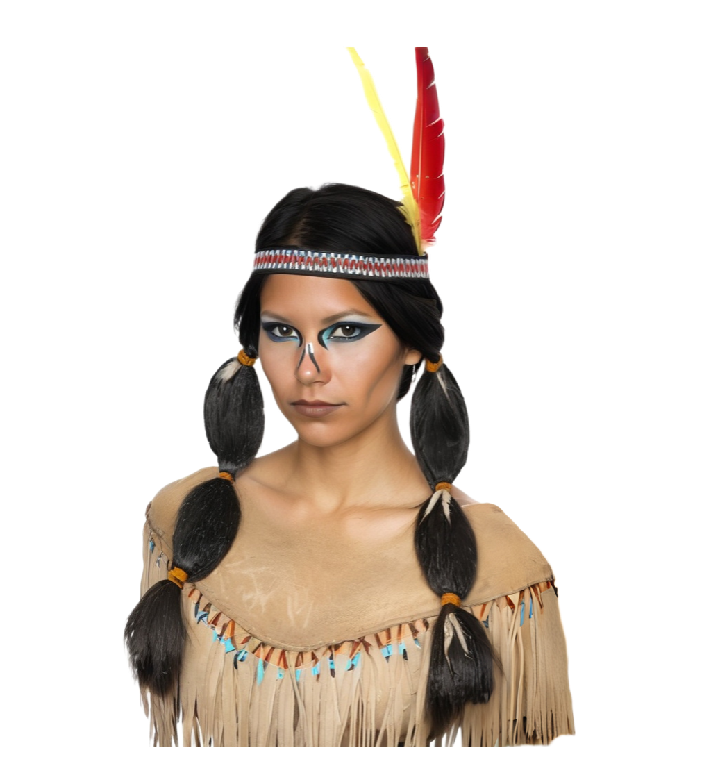 Dámská paruka Indiánka