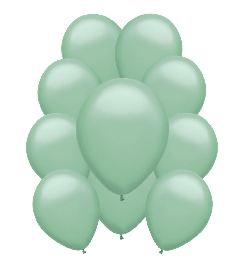 Latexové balónky pastelové matně zelené