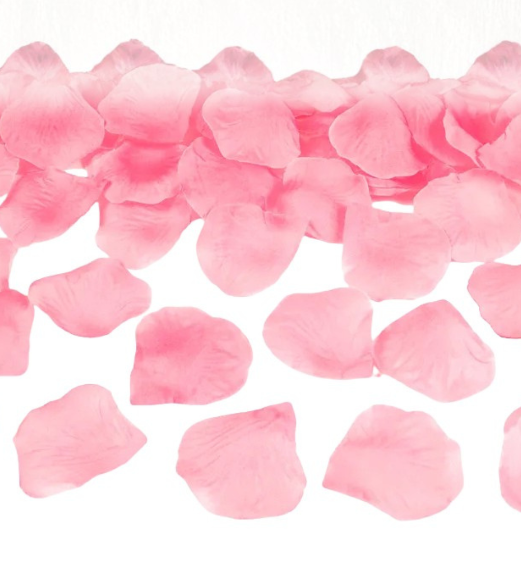 Okvětní lístky růží - světle růžové