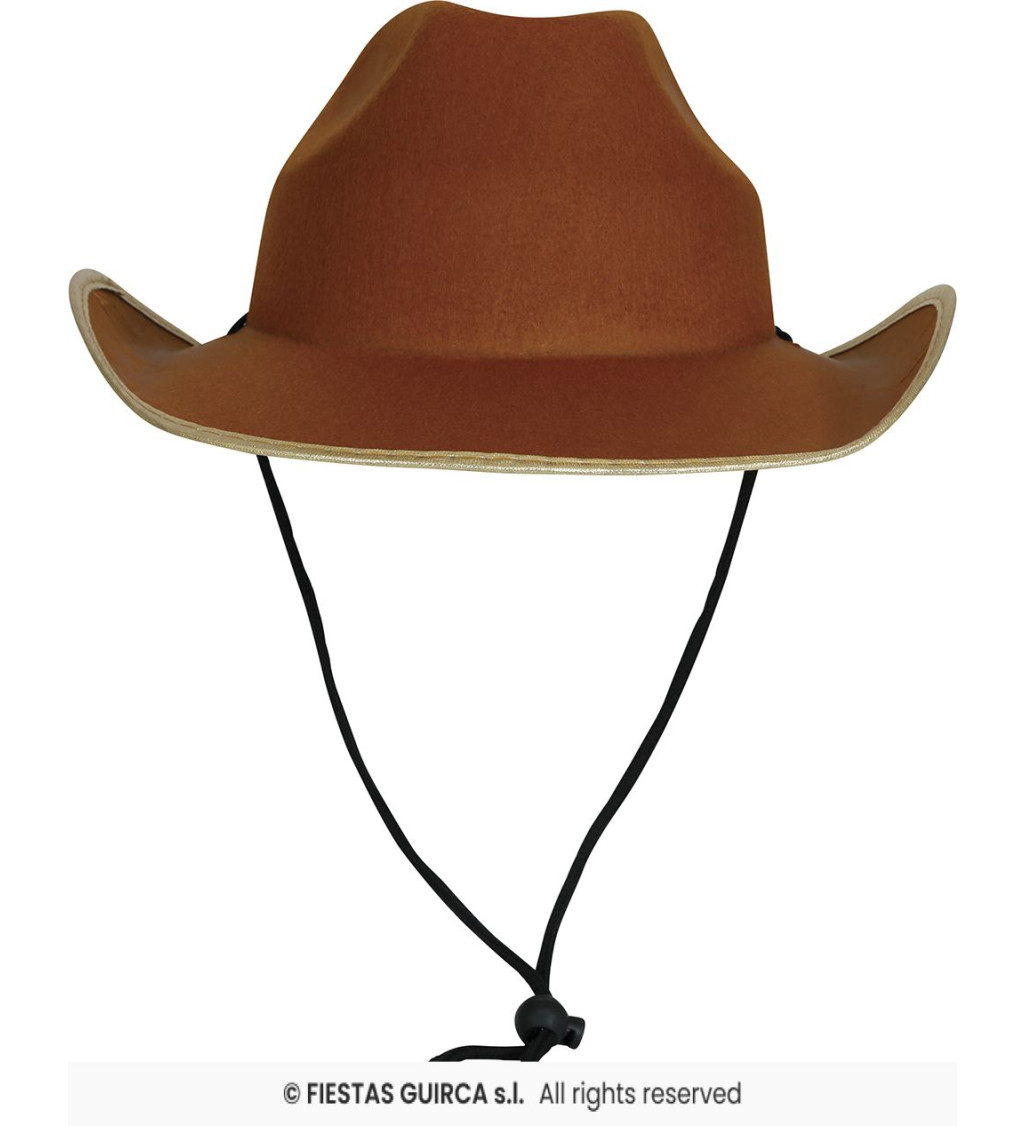 Kovbojský klobouk - hnědý