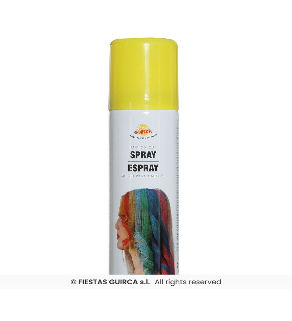 Sprej na vlasy - žlutý