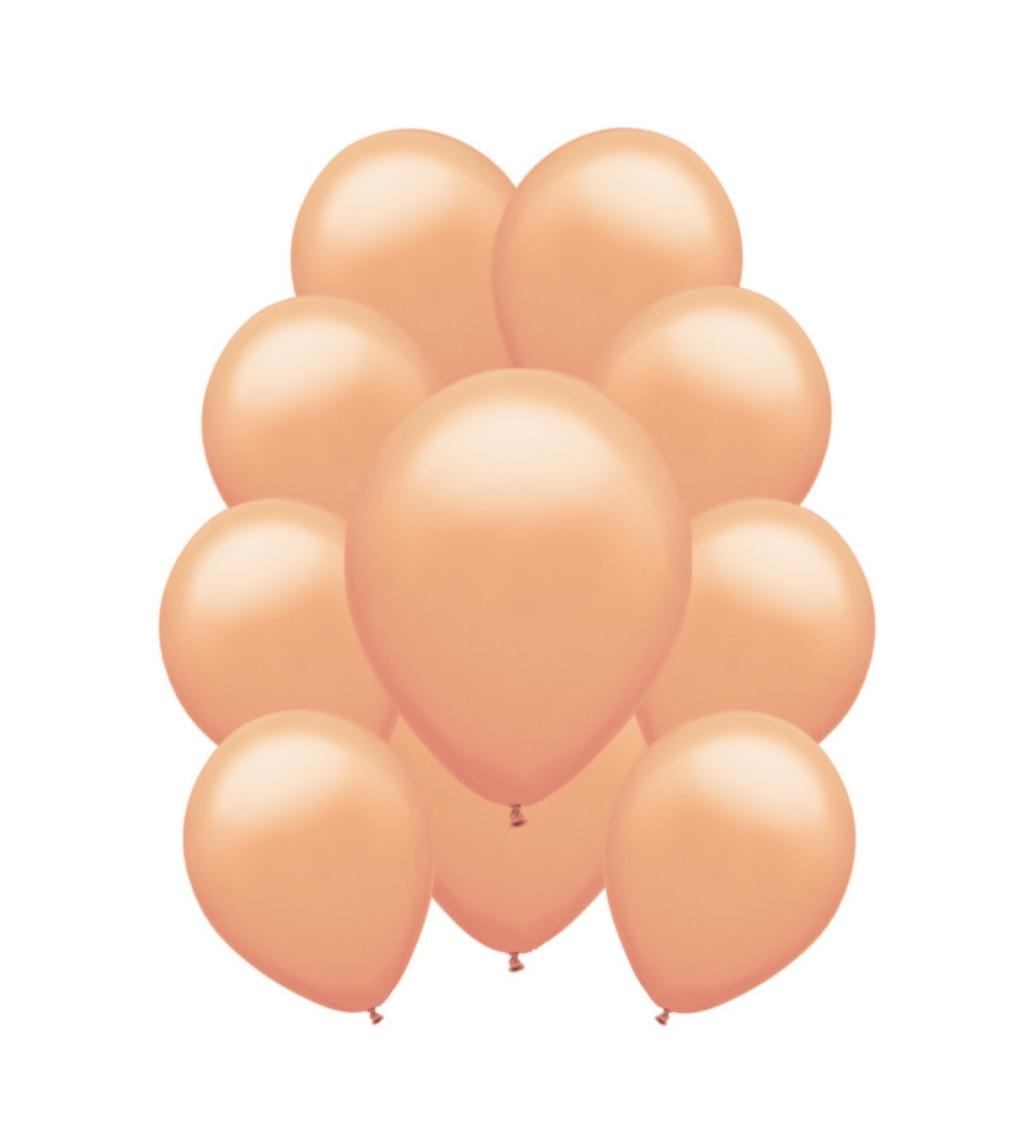 Latexové balónky pastelové broskvově oranžové