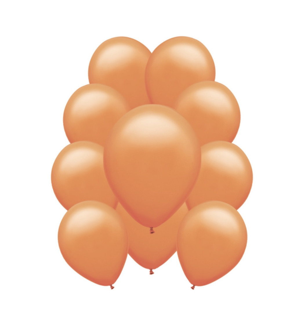 Latexové balónky pastelové oranžové