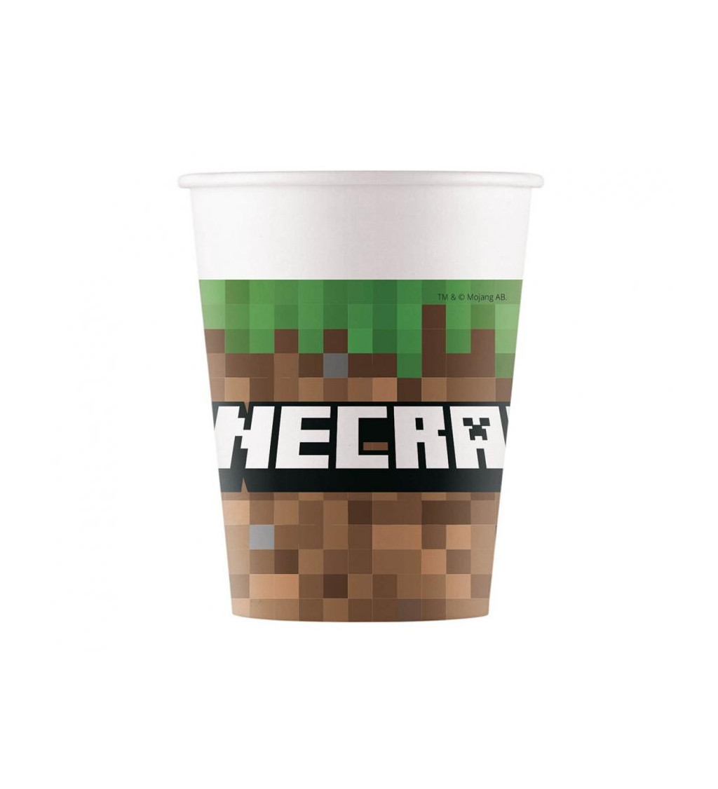 Papírové kelímky - Minecraft 8 ks