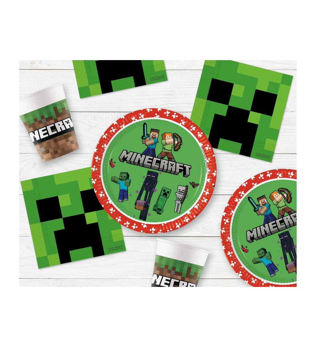 Papírové kelímky - Minecraft 8 ks