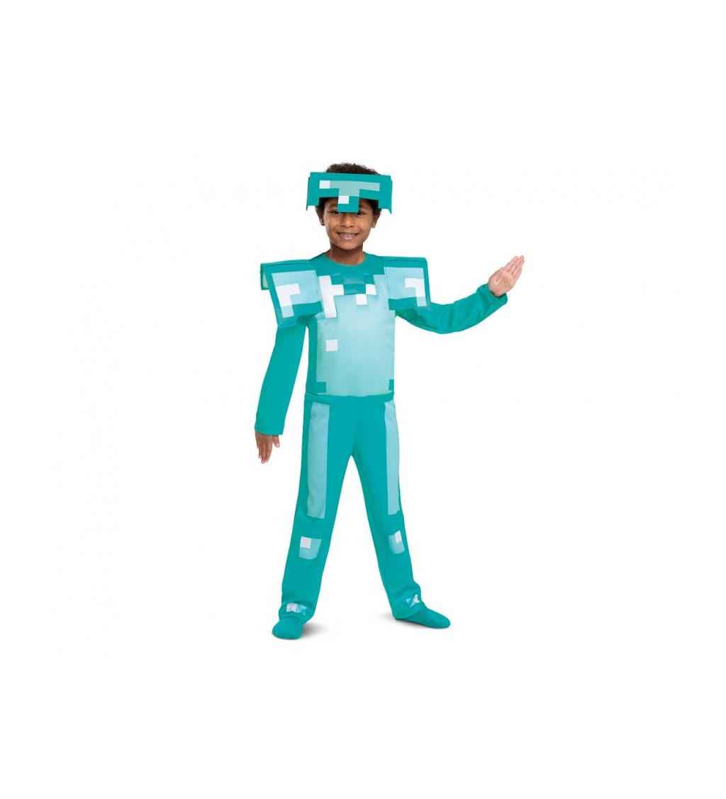 Dětský kostým - Minecraft diamantová zbroj