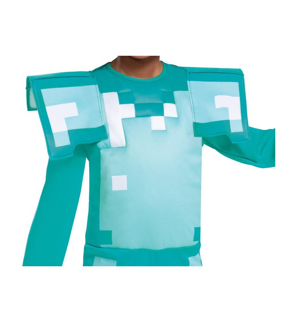 Dětský kostým - Minecraft diamantová zbroj