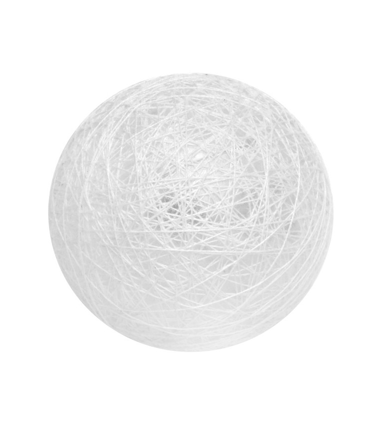 Bílá koule z bavlny