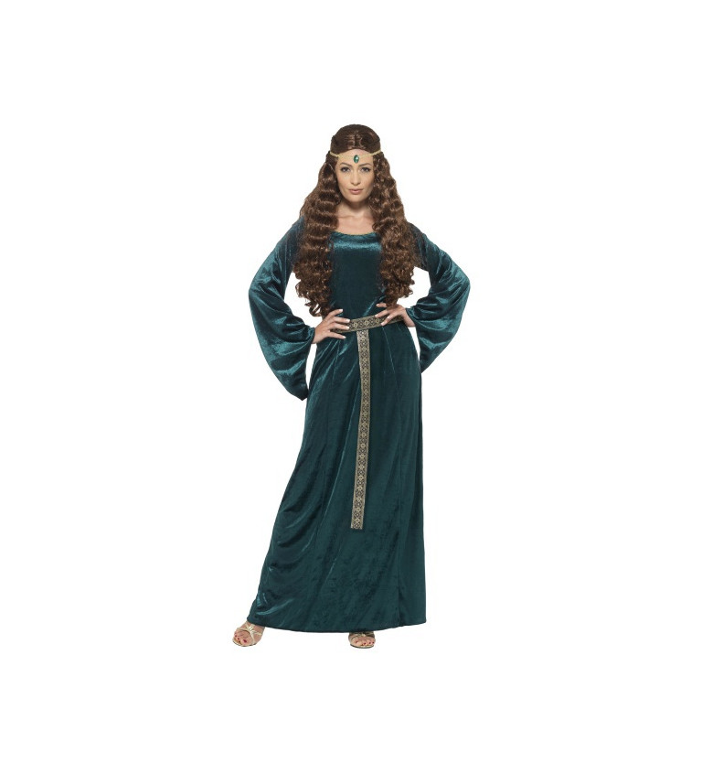 Středověké šaty - zelené