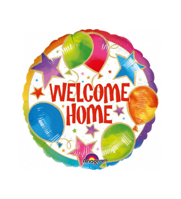 Fóliový balónek Welcome Home