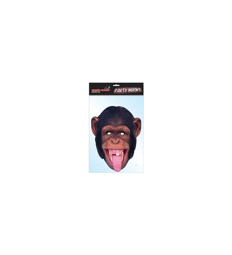 Papírová maska šimpanze