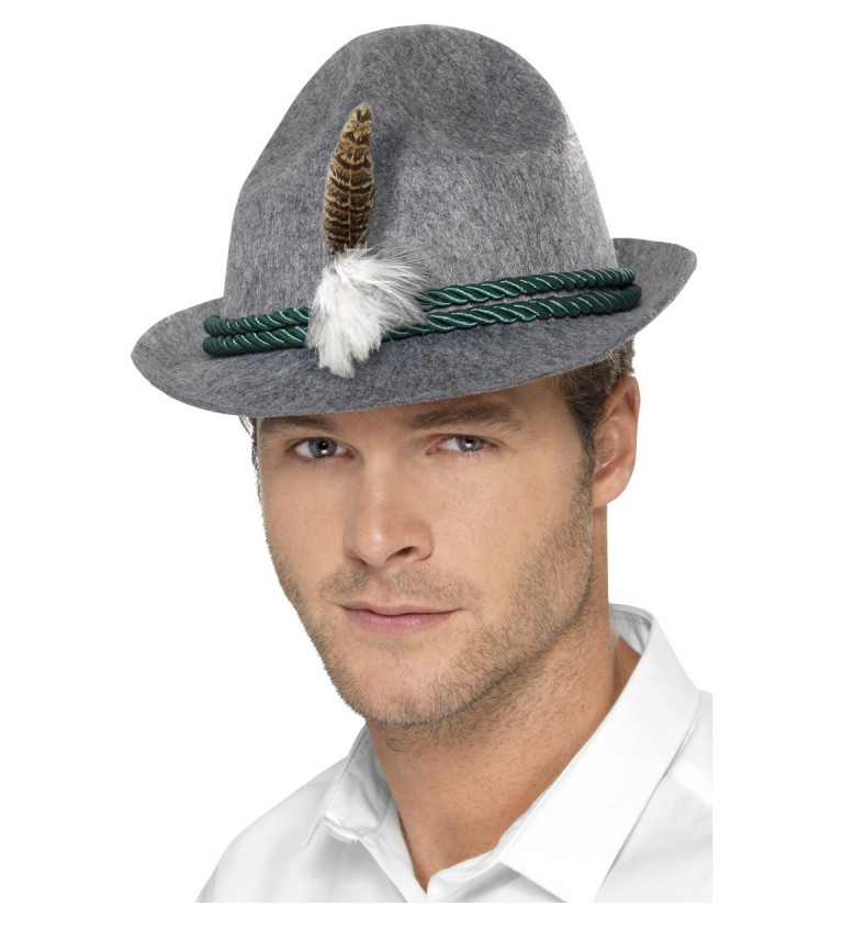 Bavorský šedý klobouk