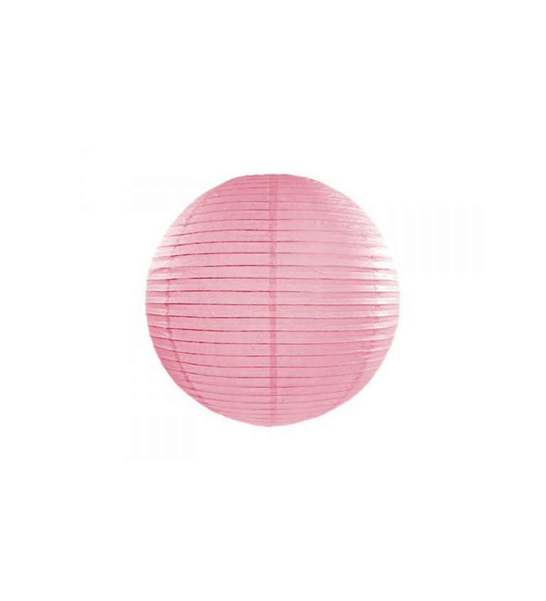 Lampión - růžová koule 45 cm