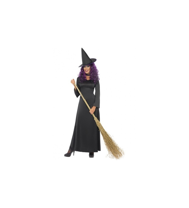 Kostým - Čarodějnice, černé šaty