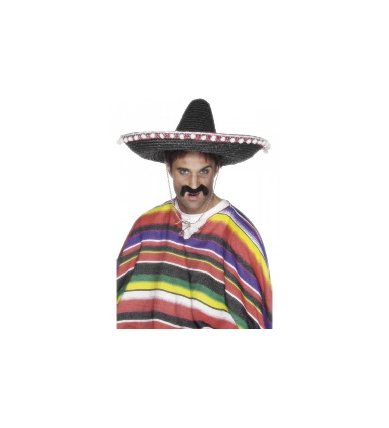 Mexické Sombréro - černá barva
