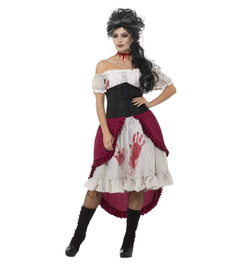 Viktoriánský krvavý kostým - dámský