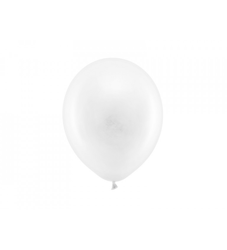 Latexový balónek - pastelový bílý 10ks