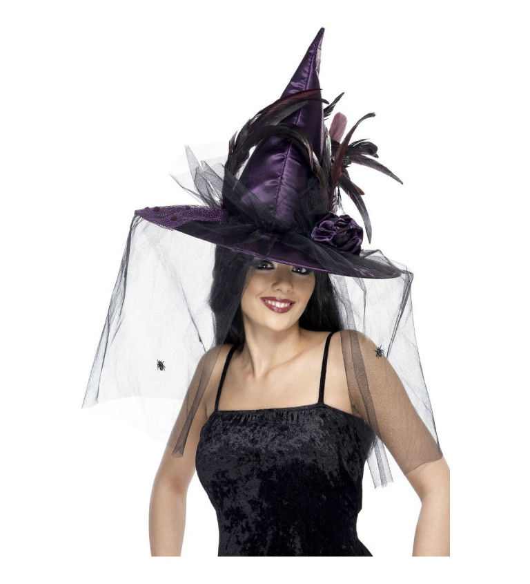 Čarodějnický klobouk  fialový