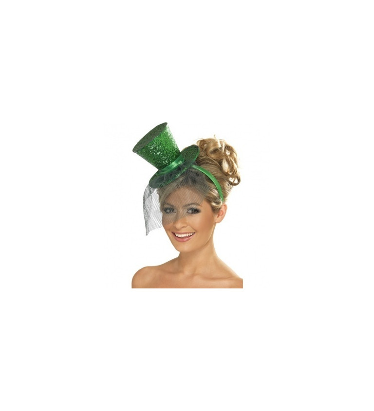 Mini cylindr glitter - barva zelená