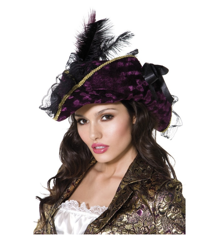 Pirátský dámský klobouk