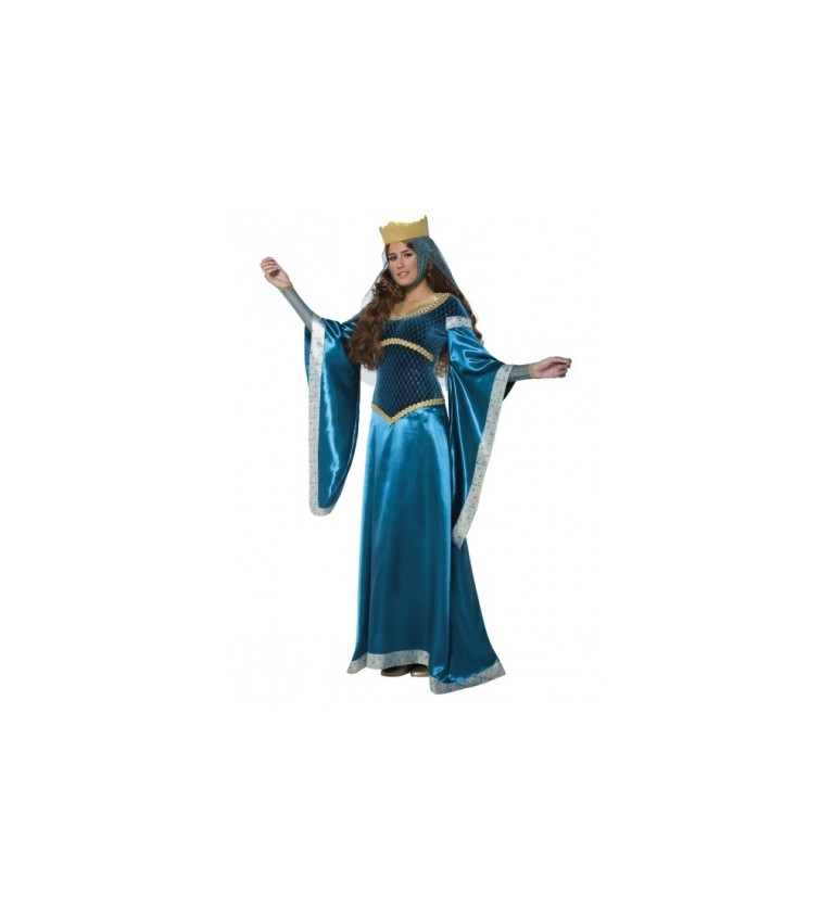 Kostým - Královna, barva modrá