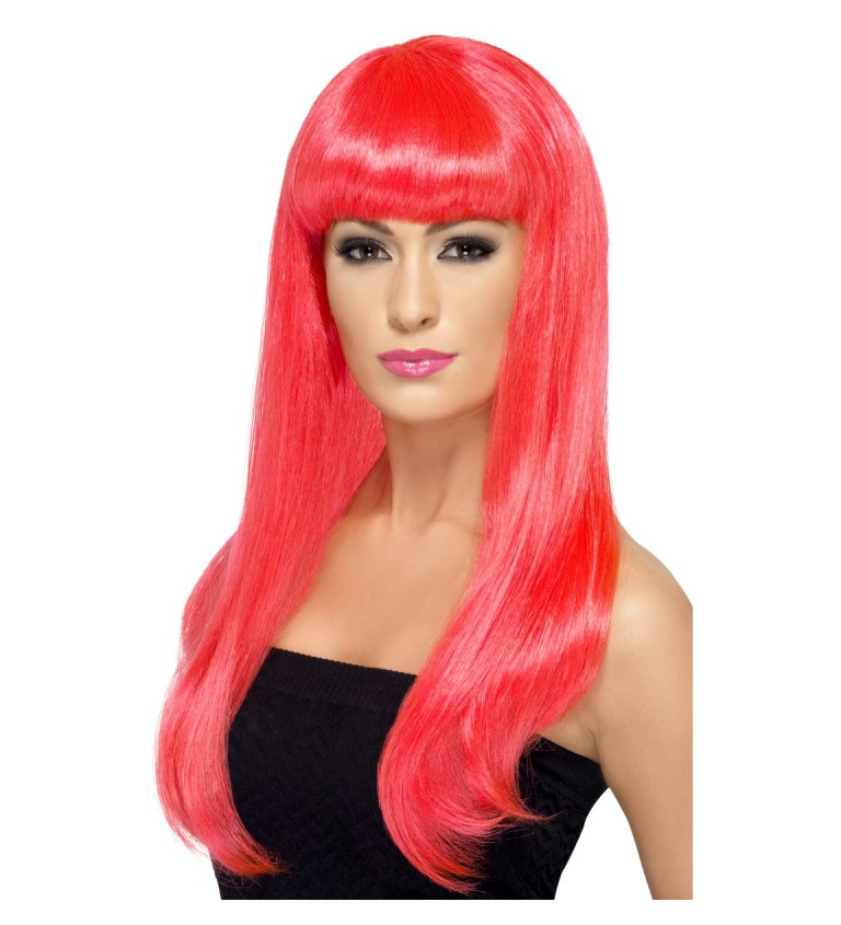 Paruka Babelicious - neonově růžové vlasy