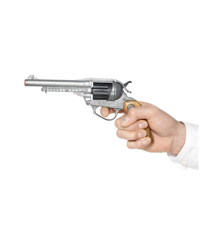 Kovový revolver - western
