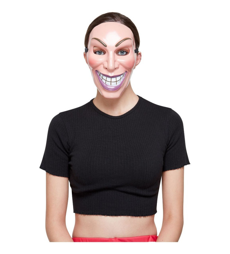 Maska - usmívající se žena