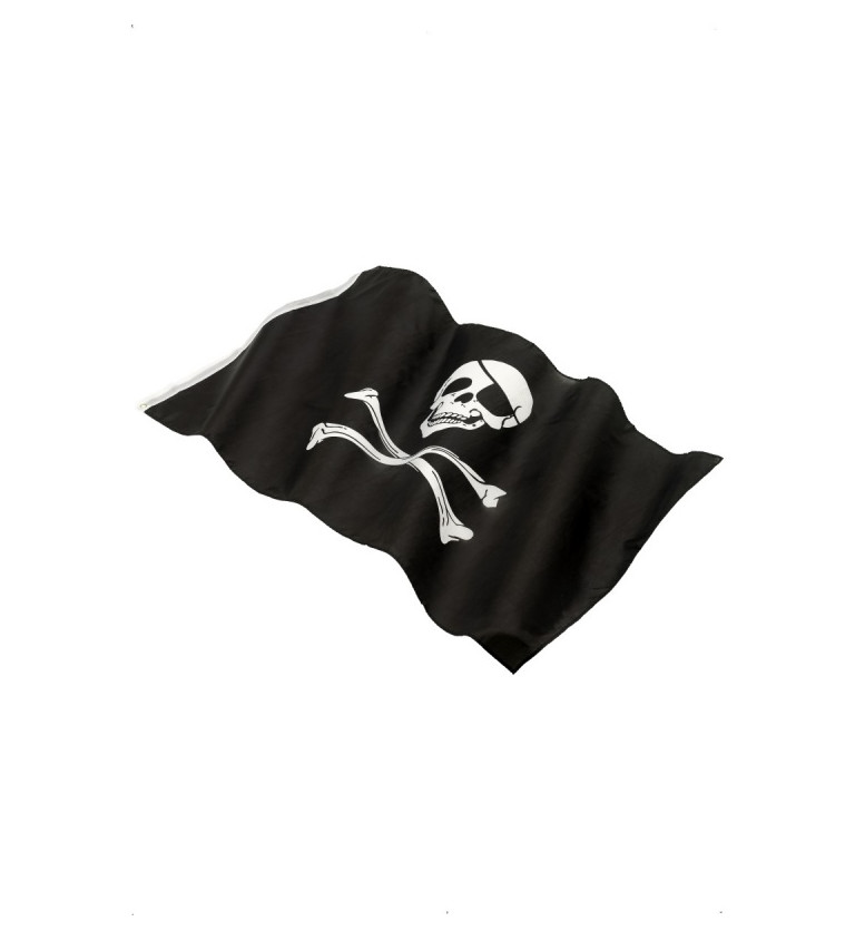 Vlajka pirátská (větší)