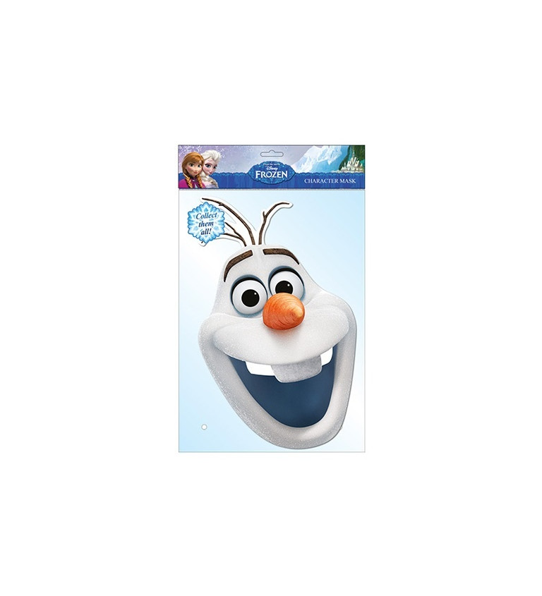Papírová maska - Olaf z Frozen