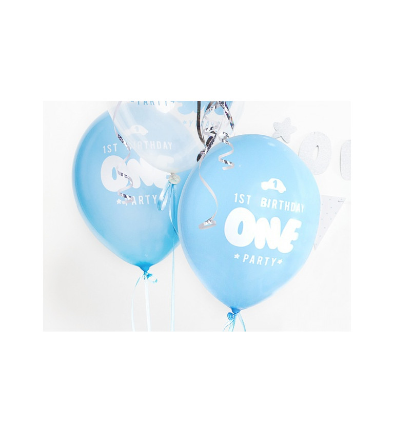 1. narozeniny - Modrý balónek Baby Blue