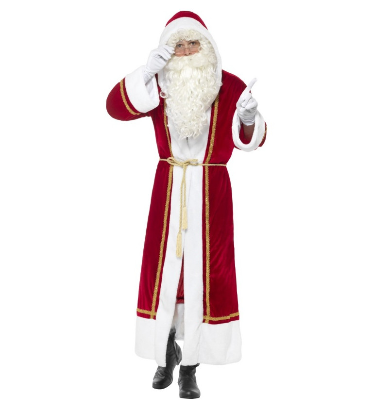 Santa Claus plášť červený