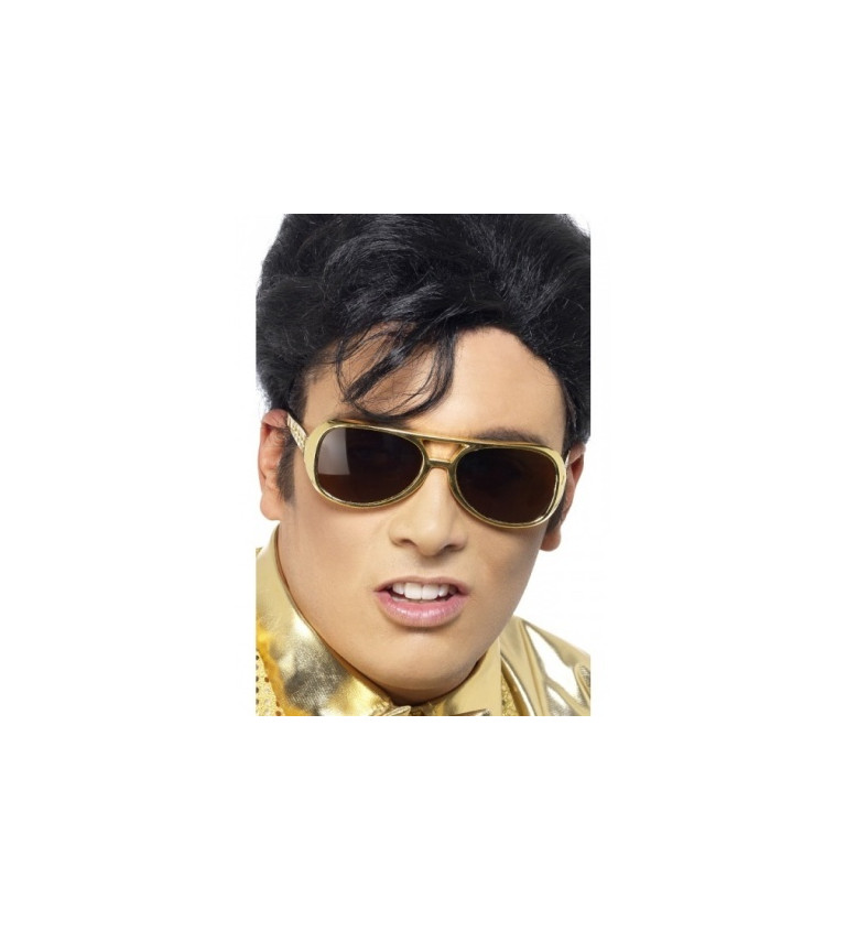 Brýle - retro Elvis Presley zlaté