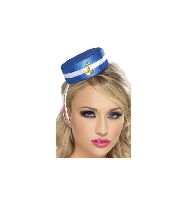 Mini klobouček - Námořnice, modrý